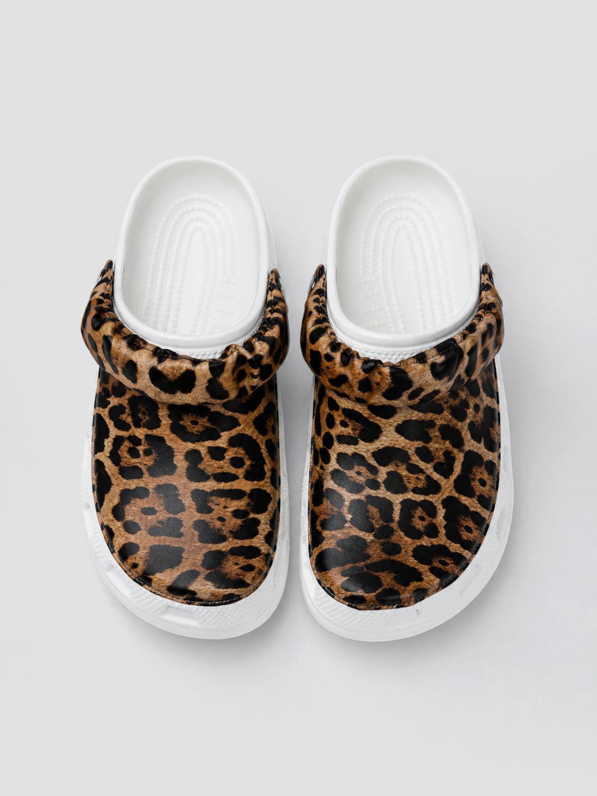 Leopard Print Clogs for Women | Stylish Slip-On Casual Shoes with Animal Print Design