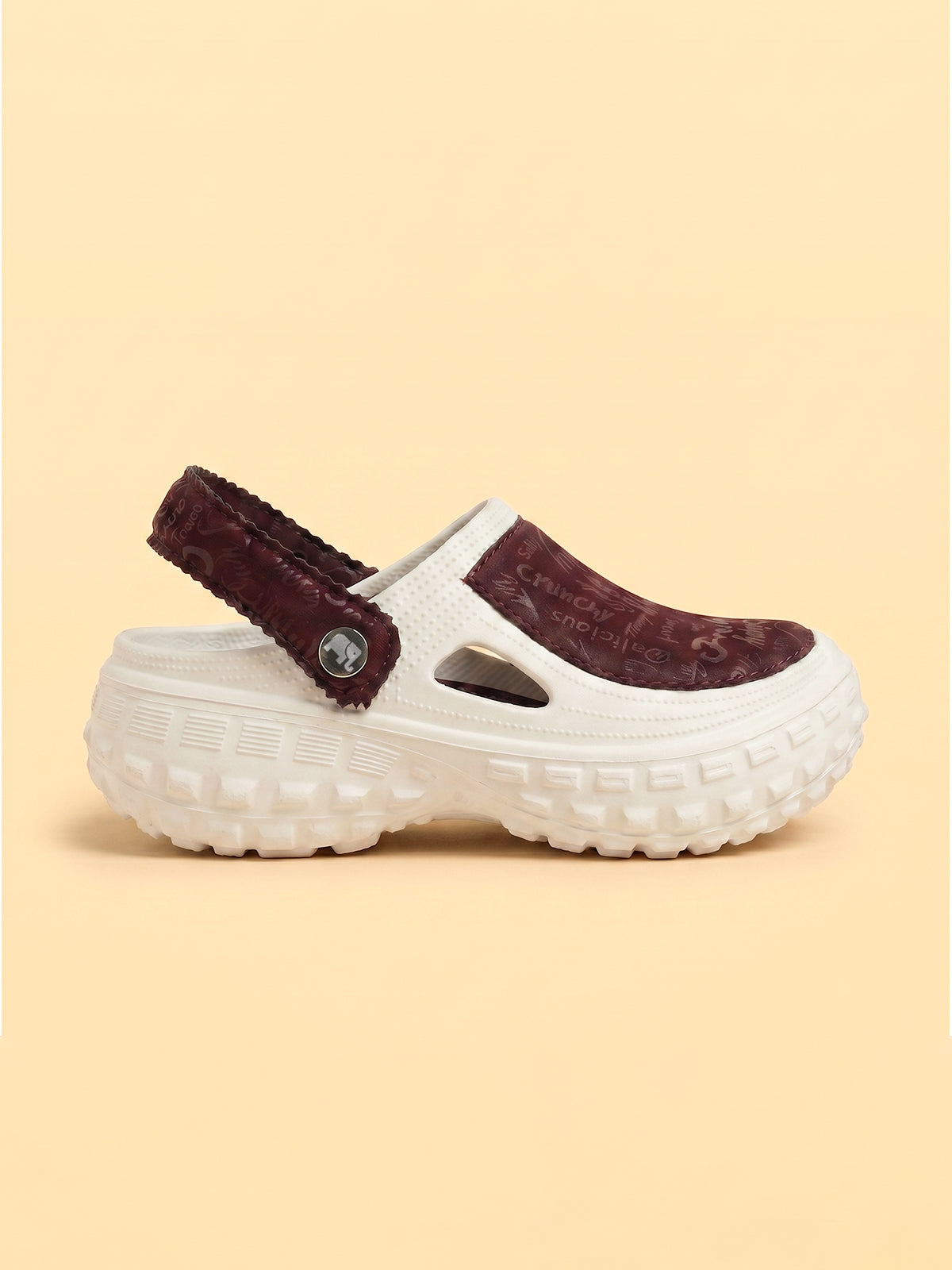 Sola Velvet Script Women Clogs