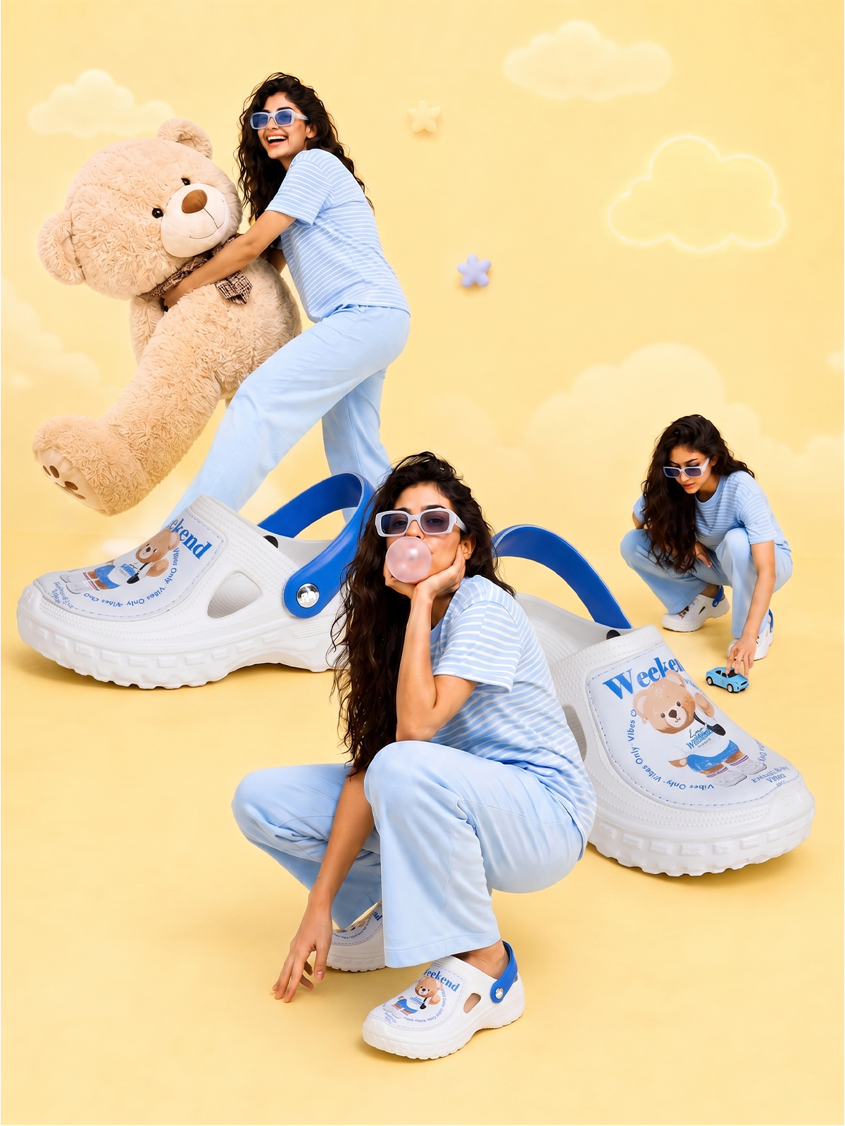 SOLA Weekend Vibes Teddy Clogs for Women
