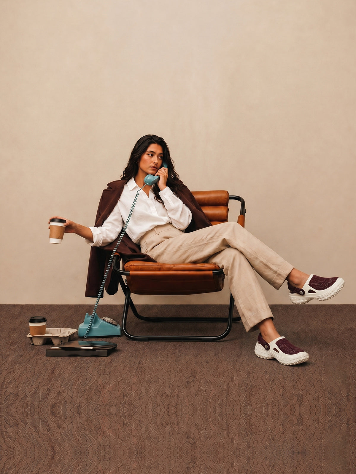 Sola Velvet Script Women Clogs