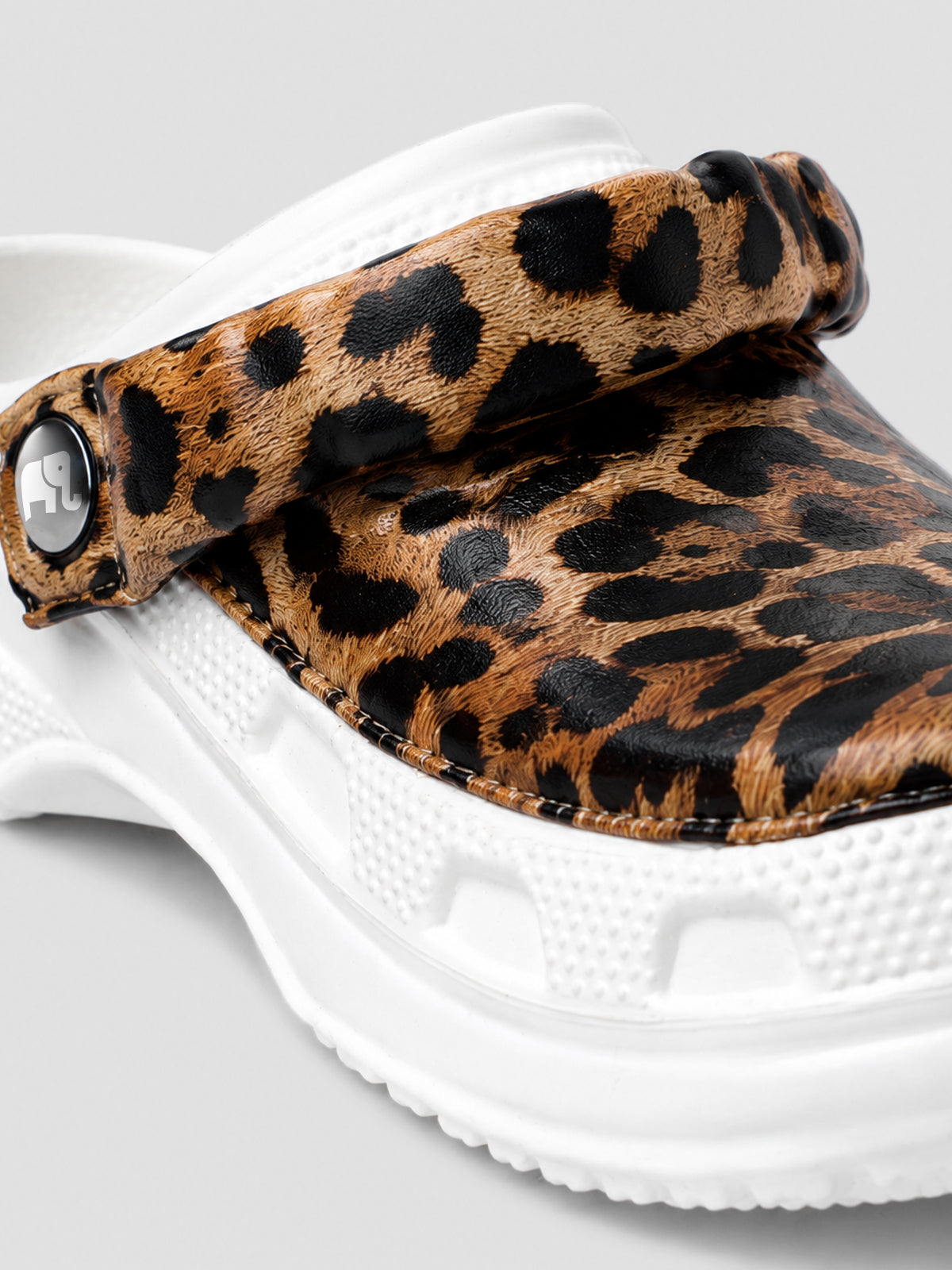 Leopard Print Clogs for Women | Stylish Slip-On Casual Shoes with Animal Print Design