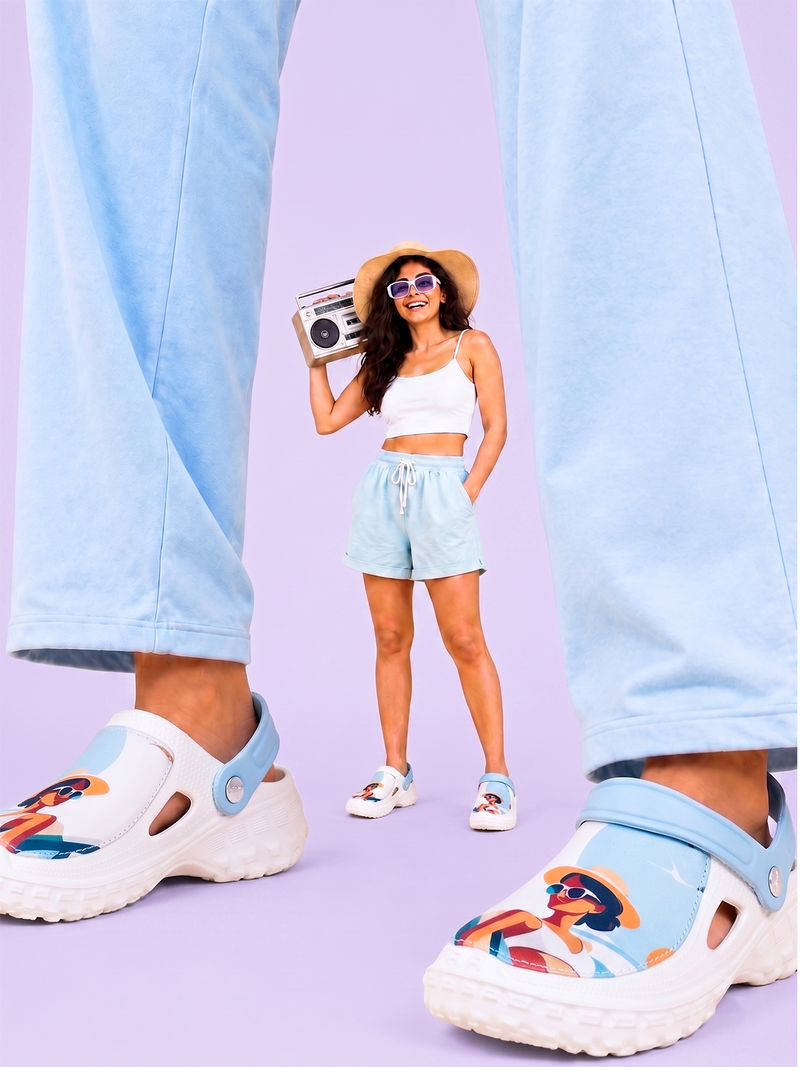 SOLA Summer Chill Cartoon Clogs for Women