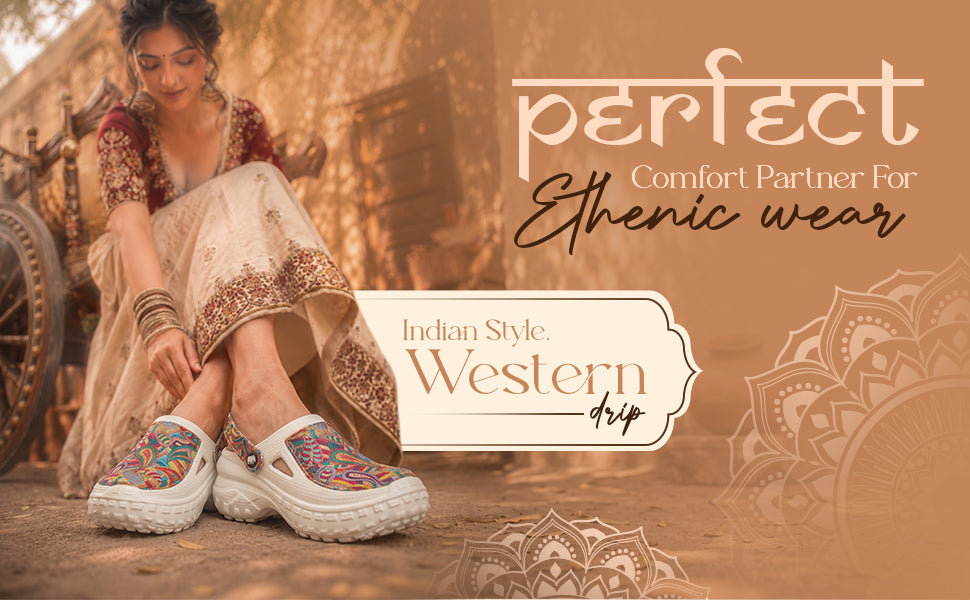Rajwada Women Clogs A+ Image 1
