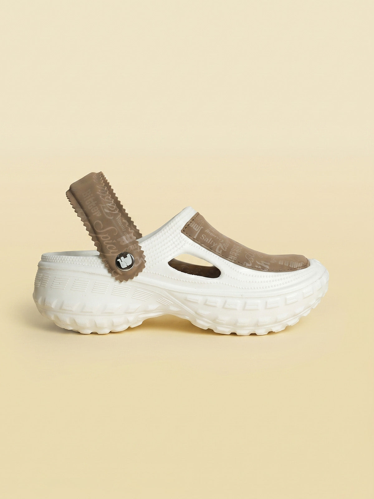 Sola Velvet Script Women Clogs