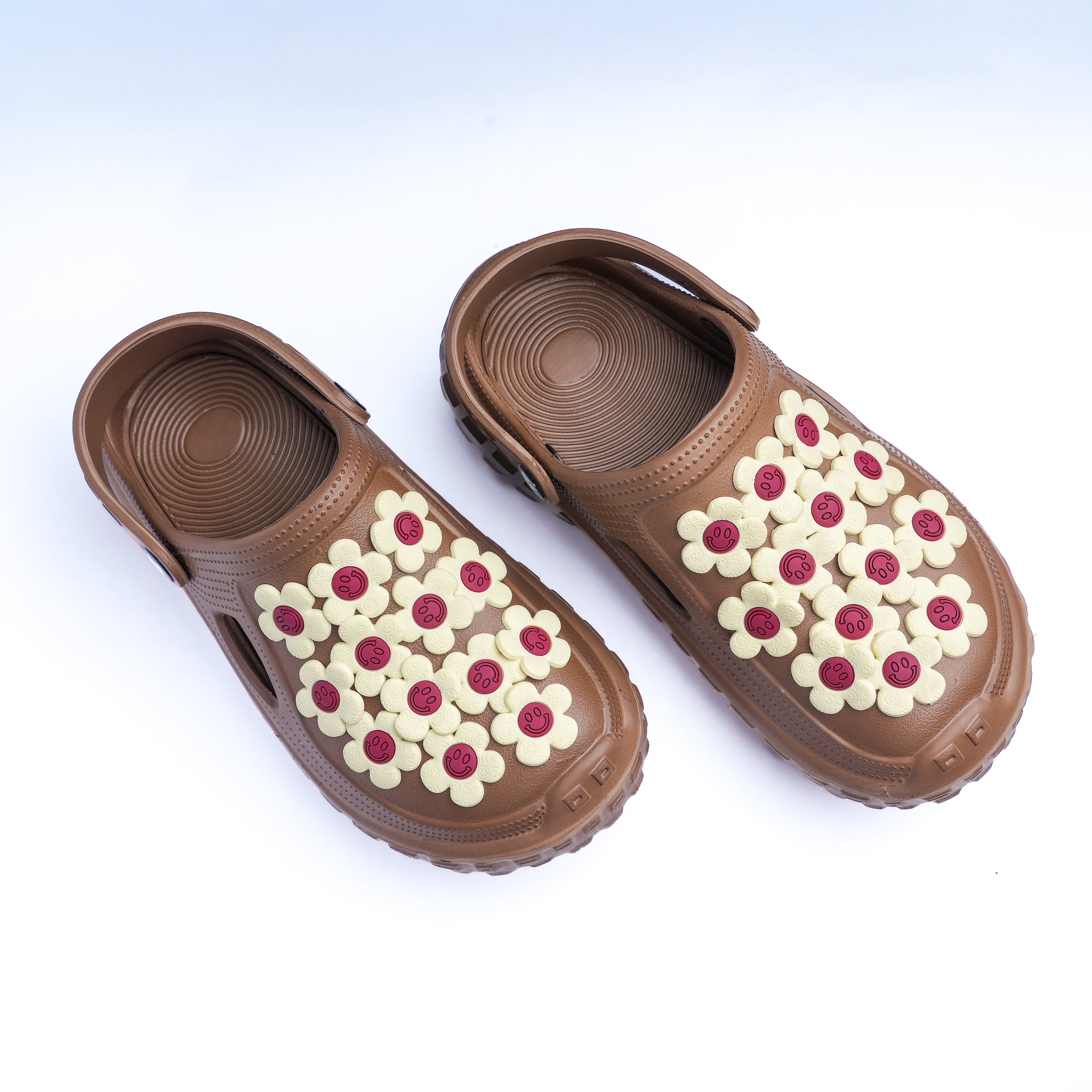 Sola Women’s EVA Clogs – Stylish Non-Slip Lightweight Slip-On Sandals for Daily Wear | Soft Comfortable Flower Design Clogs for Girls | Waterproof, Anti-Skid Outdoor/Indoor Footwear