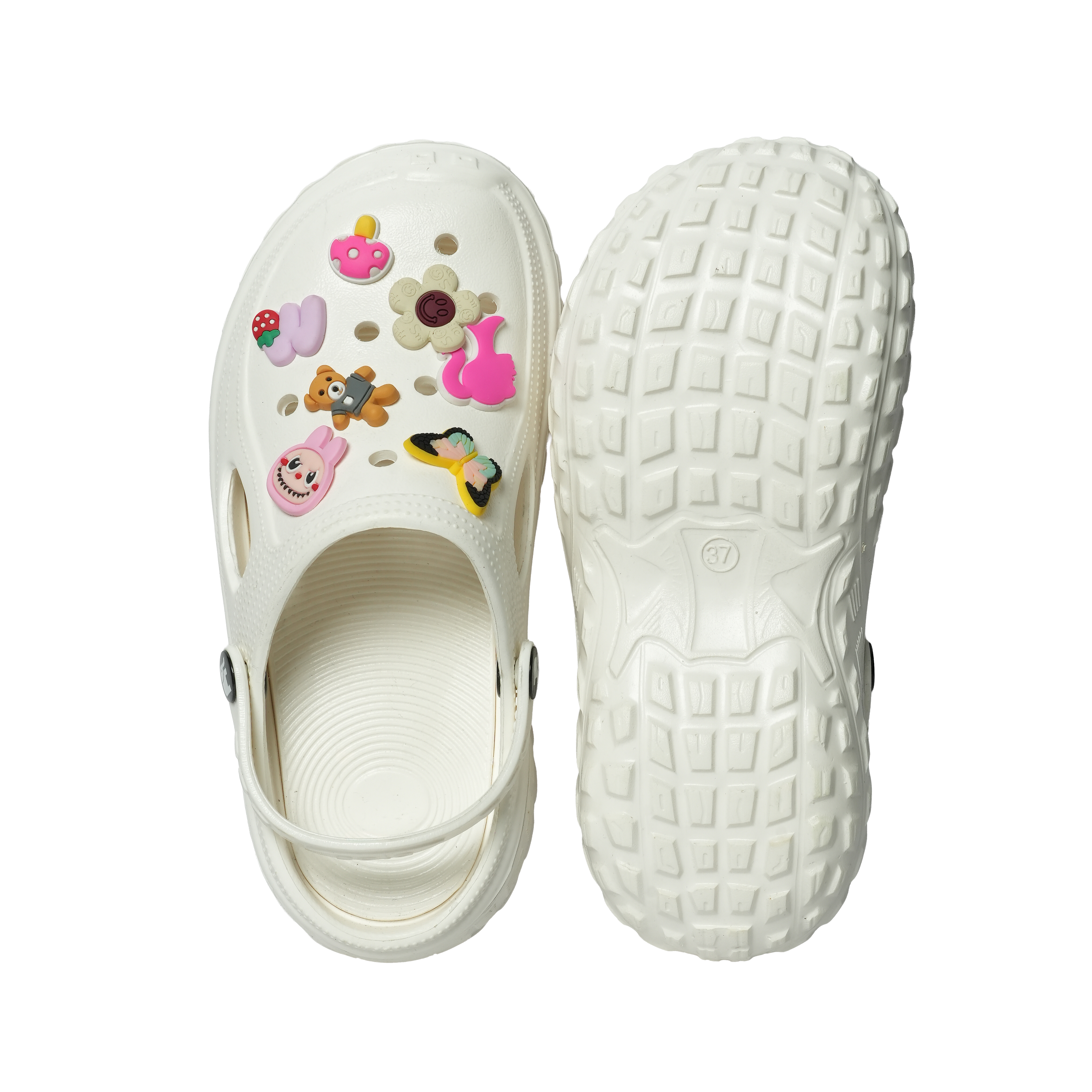 SOLA Cute Cartoon Charm Clogs for Women – Lightweight & Easy to Clean