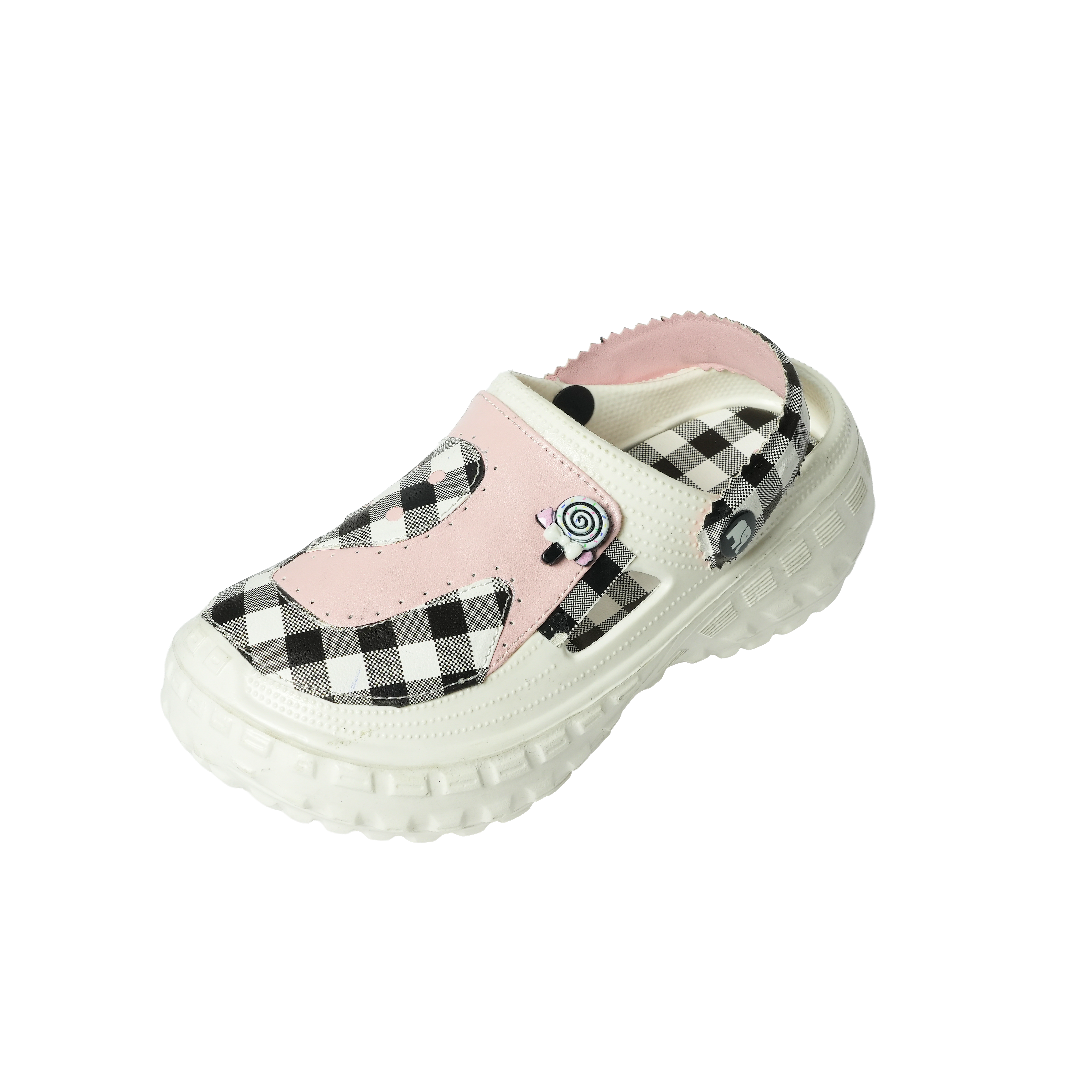 SOLA Women’s Checkered Clogs – Lightweight Comfortable Slip-On