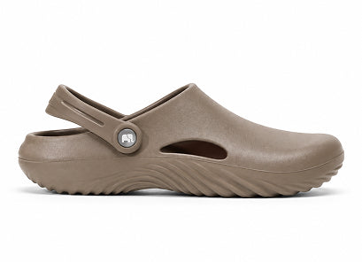Veyron Mens Clogs Taupe Brown