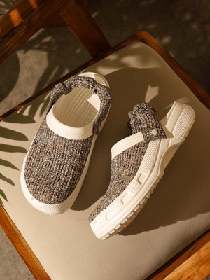 Calcutta jute | Men & Women clogs ( Coffee Tweed)
