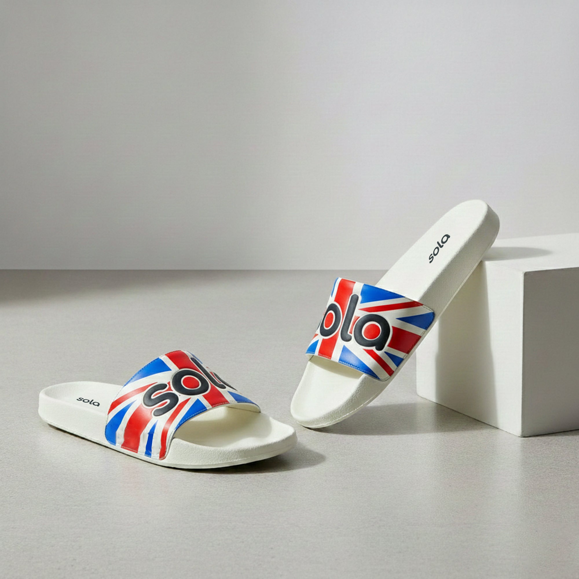 SOLA Men’s Printed Comfort Slides – Lightweight EVA Slippers for Daily Wear