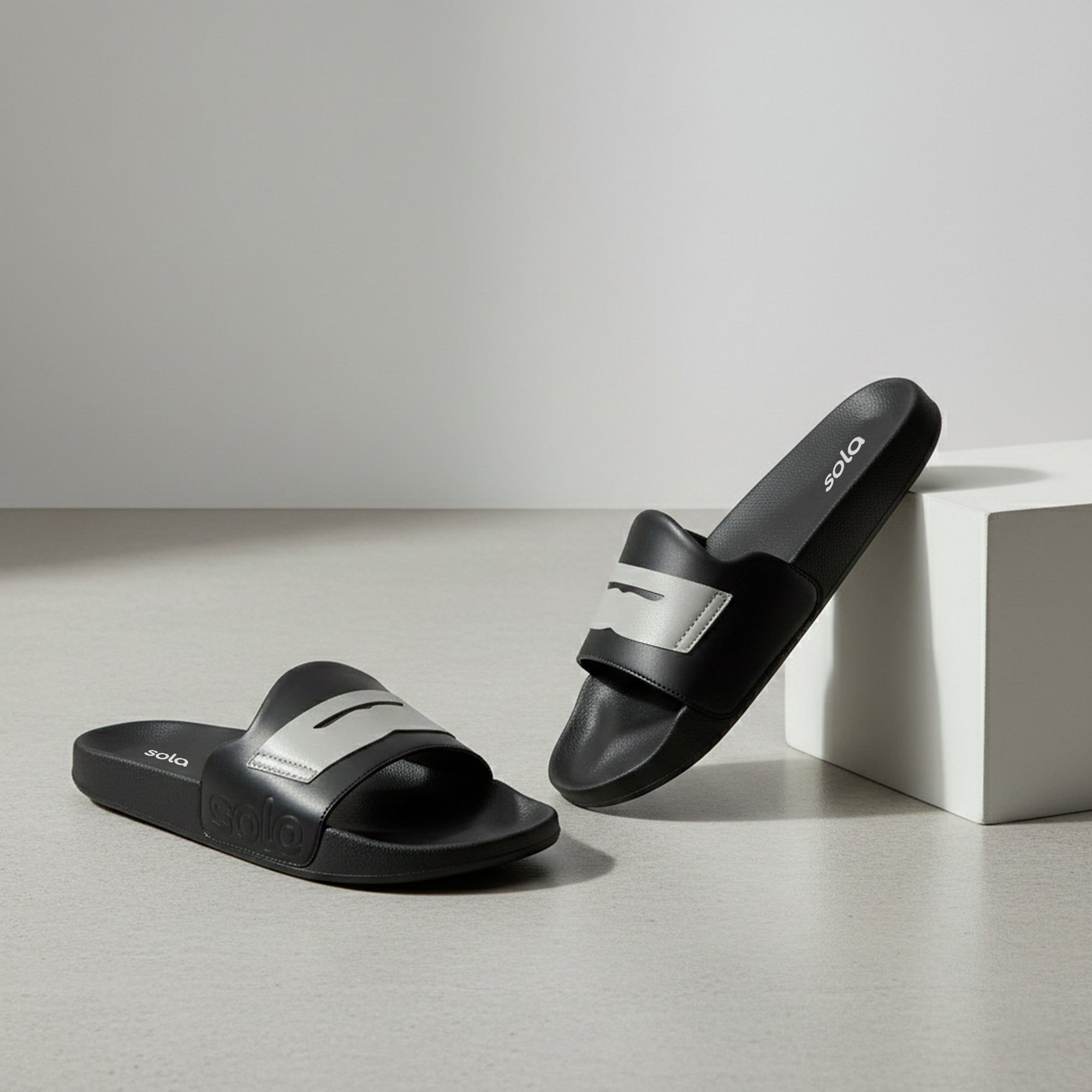 SOLA Men’s Printed Comfort Slides – Lightweight EVA Slippers for Daily Wear