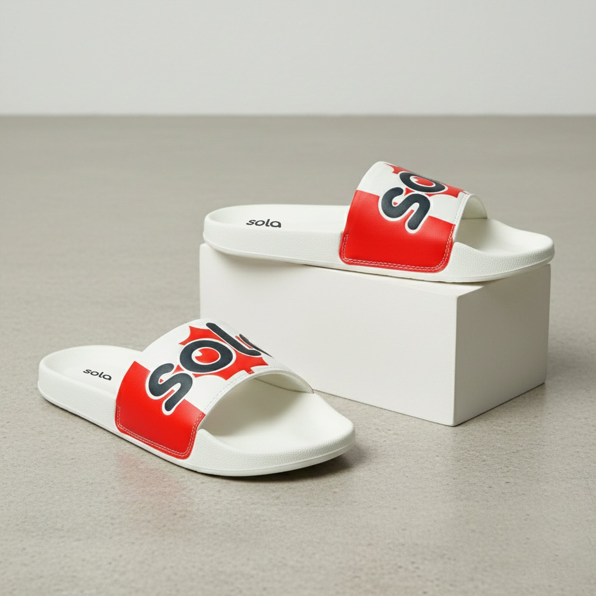 SOLA Men’s Printed Comfort Slides – Lightweight EVA Slippers for Daily Wear