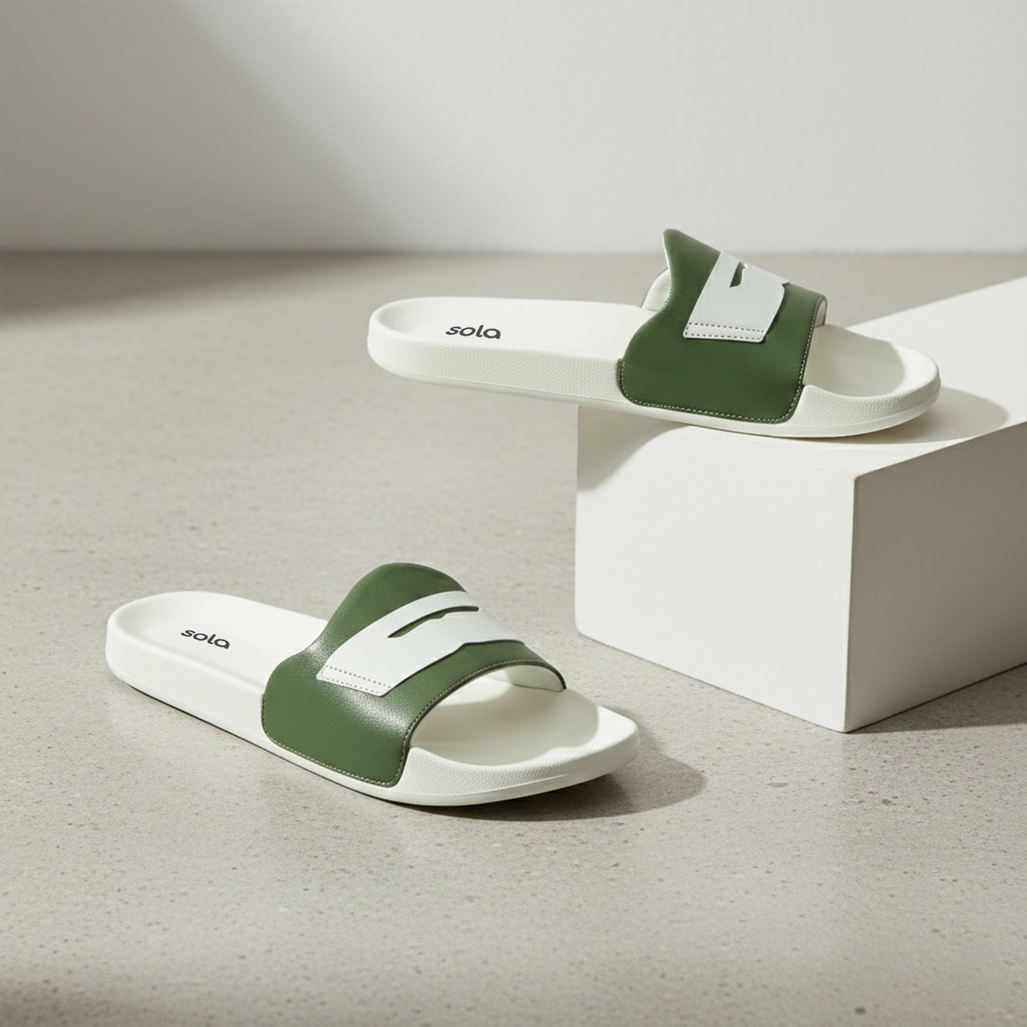 SOLA Men’s Printed Comfort Slides – Lightweight EVA Slippers for Daily Wear