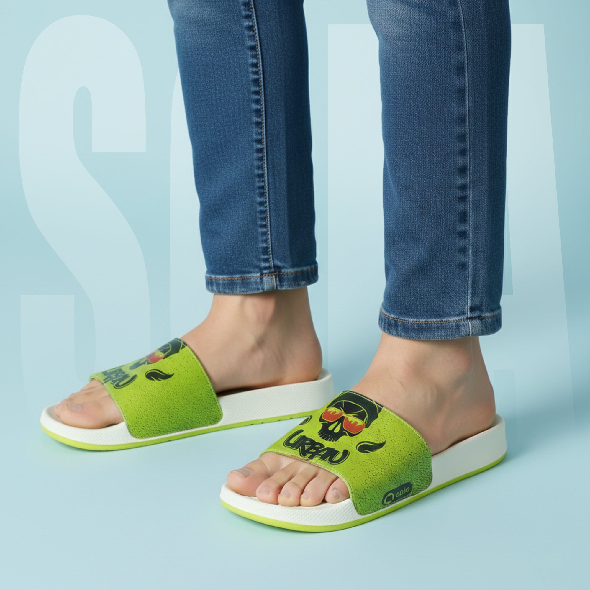 SOLA Men’s Printed Comfort Slides – Lightweight EVA Slippers for Daily Wear