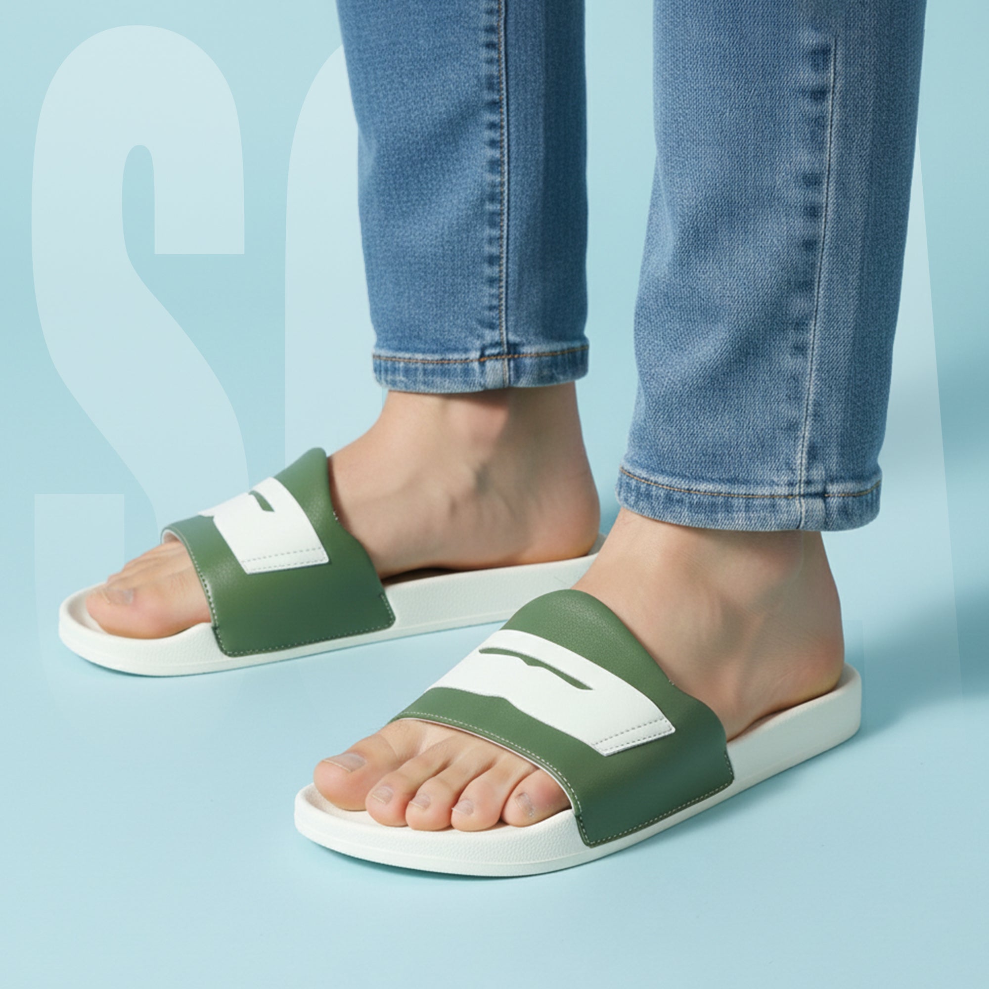 SOLA Men’s Printed Comfort Slides – Lightweight EVA Slippers for Daily Wear