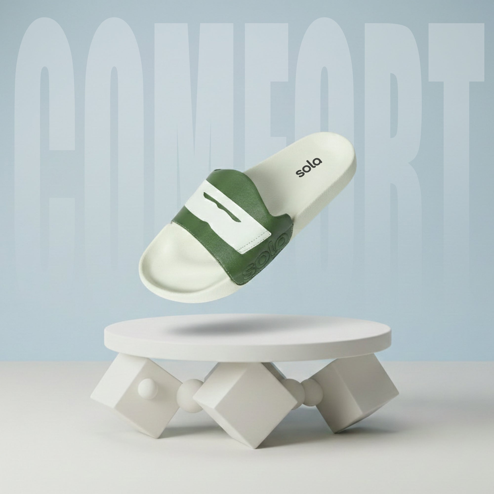 SOLA Men’s Printed Comfort Slides – Lightweight EVA Slippers for Daily Wear