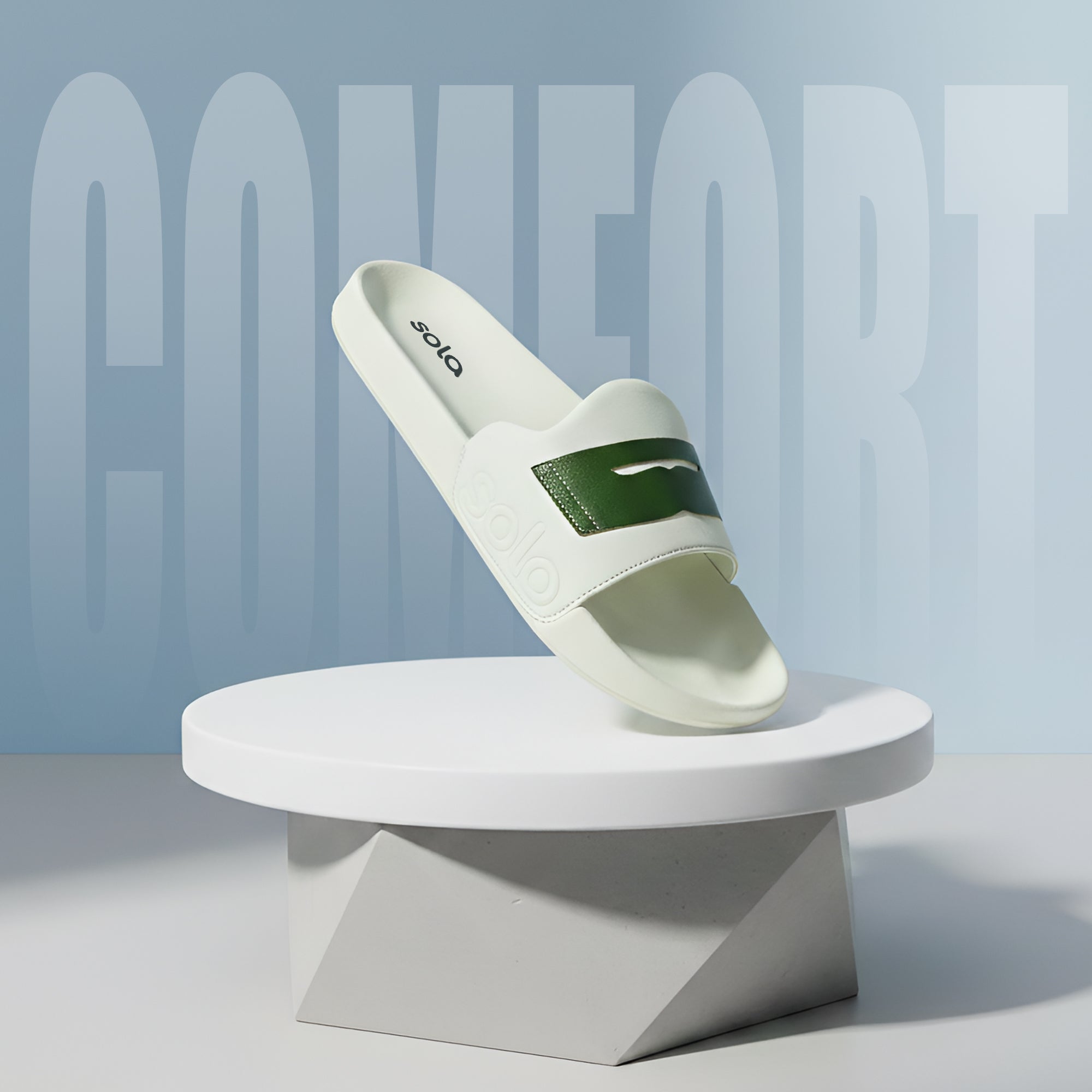 SOLA Men’s Printed Comfort Slides – Lightweight EVA Slippers for Daily Wear