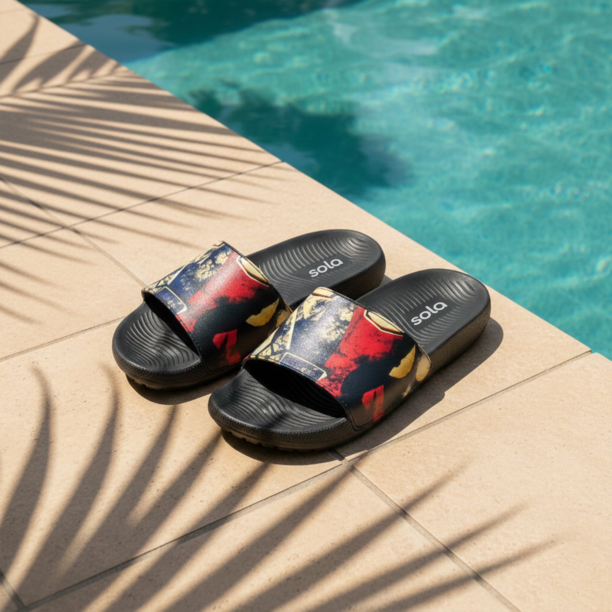 SOLA Men’s Printed Comfort Slides – Lightweight EVA Slippers for Daily Wear