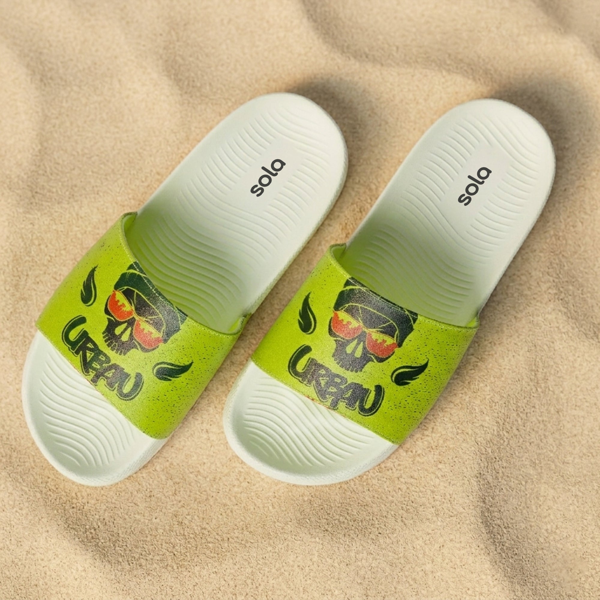 SOLA Men’s Printed Comfort Slides – Lightweight EVA Slippers for Daily Wear