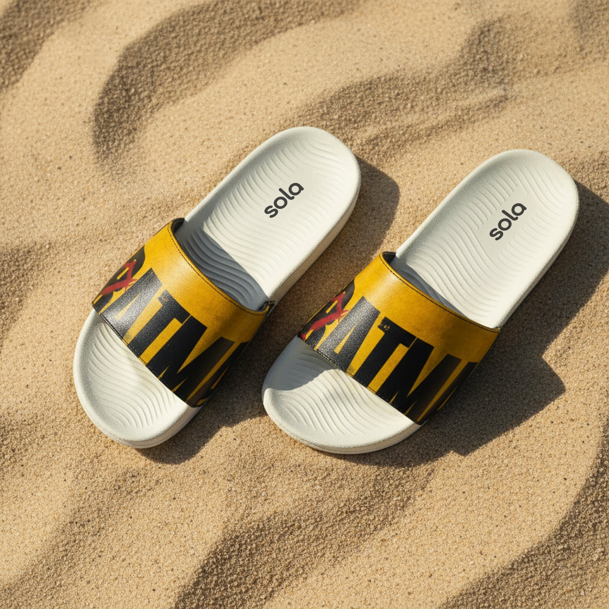 SOLA Men’s Printed Comfort Slides – Lightweight EVA Slippers for Daily Wear