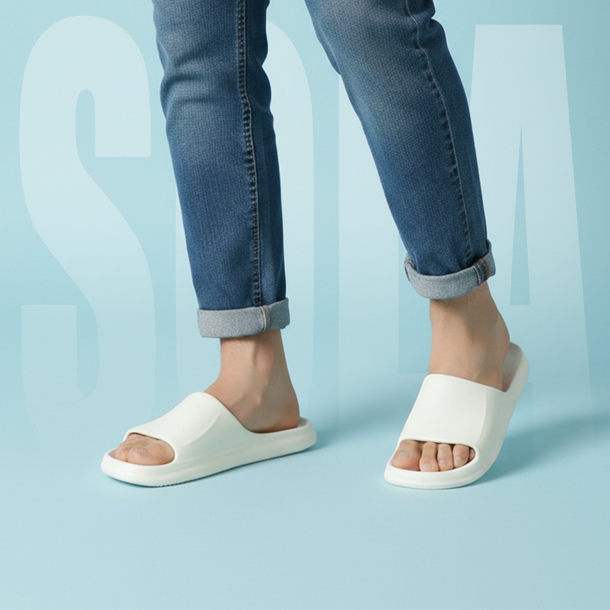 SOLA Men’s Comfort Slide Slippers – Lightweight Everyday Wear