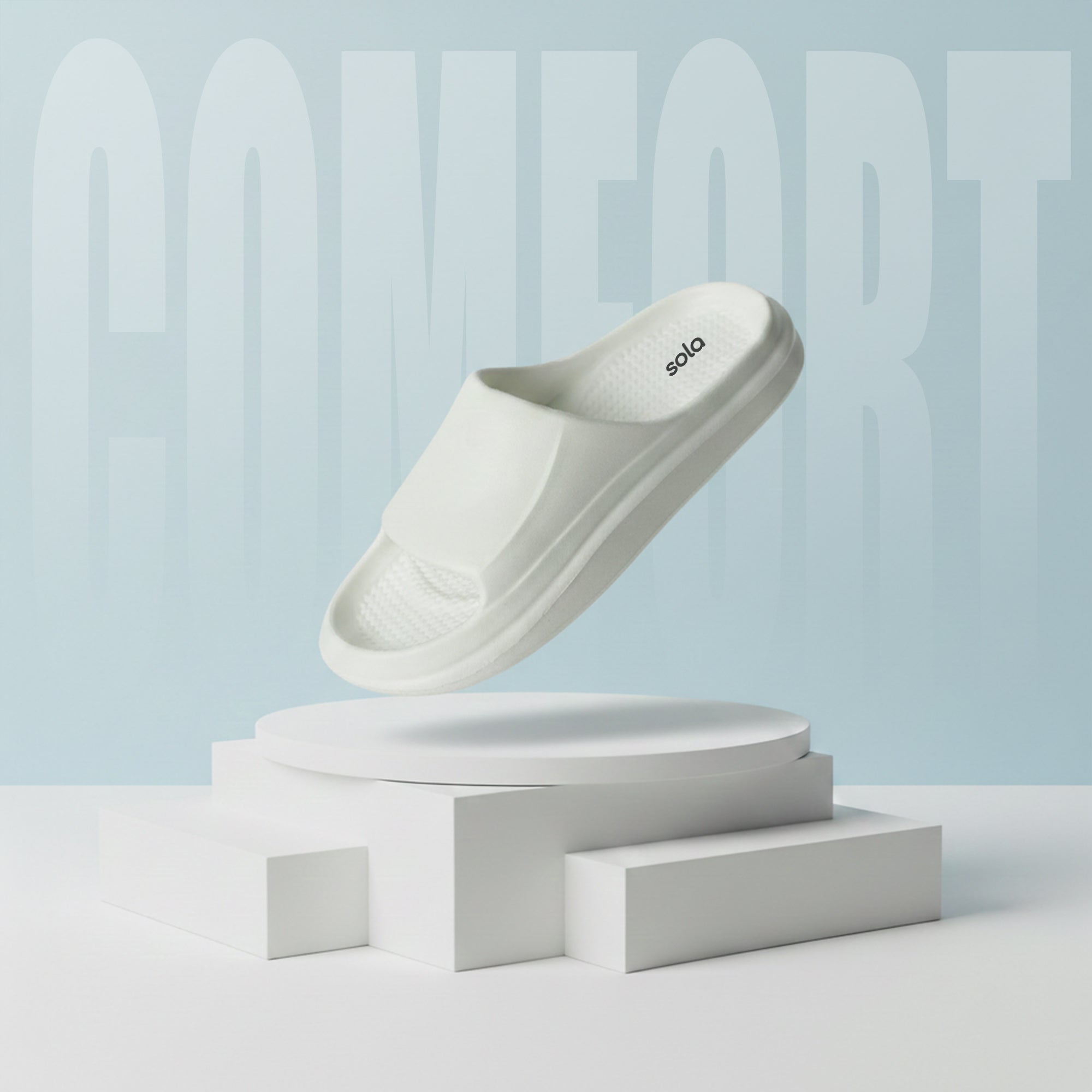 SOLA Men’s Comfort Slide Slippers – Lightweight Everyday Wear