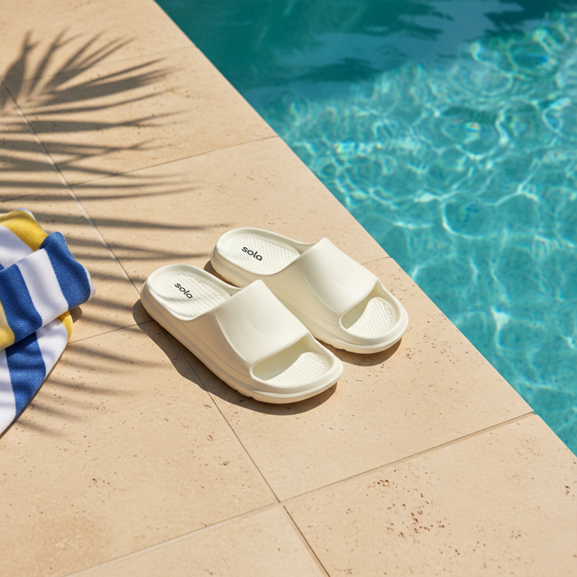 SOLA Men’s Comfort Slide Slippers – Lightweight Everyday Wear