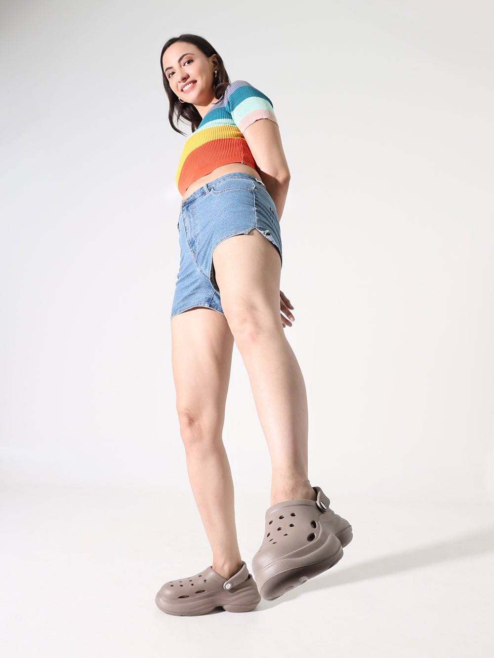 Peach Pop Women Clogs - Solaworld.in