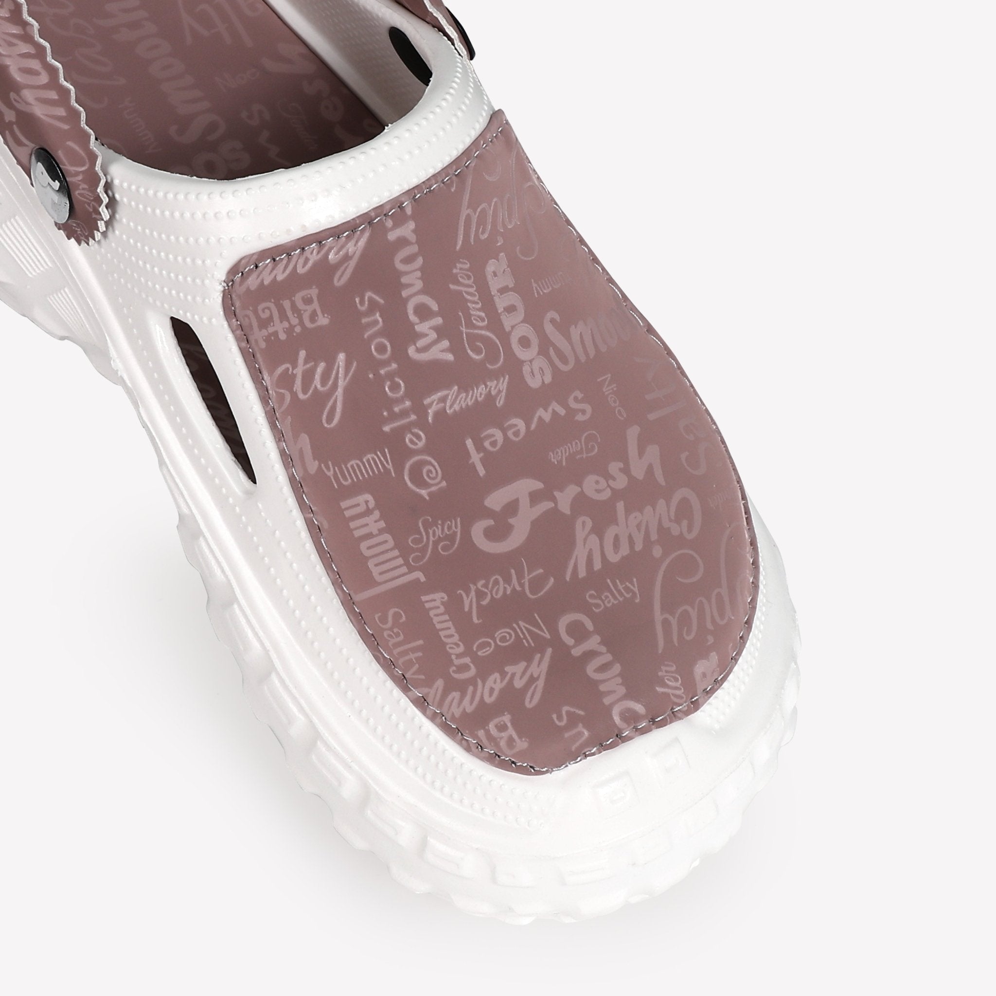 Sola Velvet Script Women Clogs - Solaworld.in