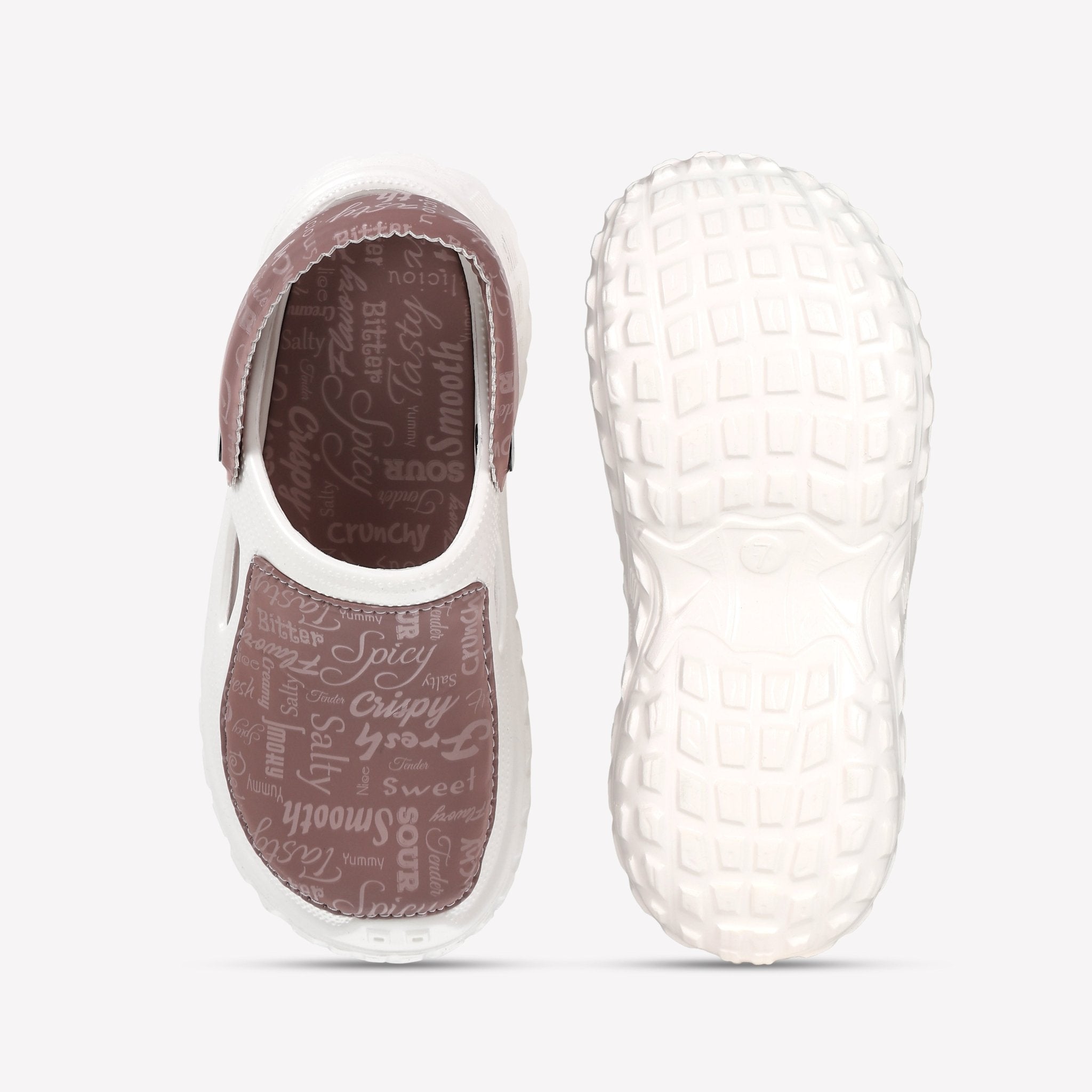 Sola Velvet Script Women Clogs - Solaworld.in