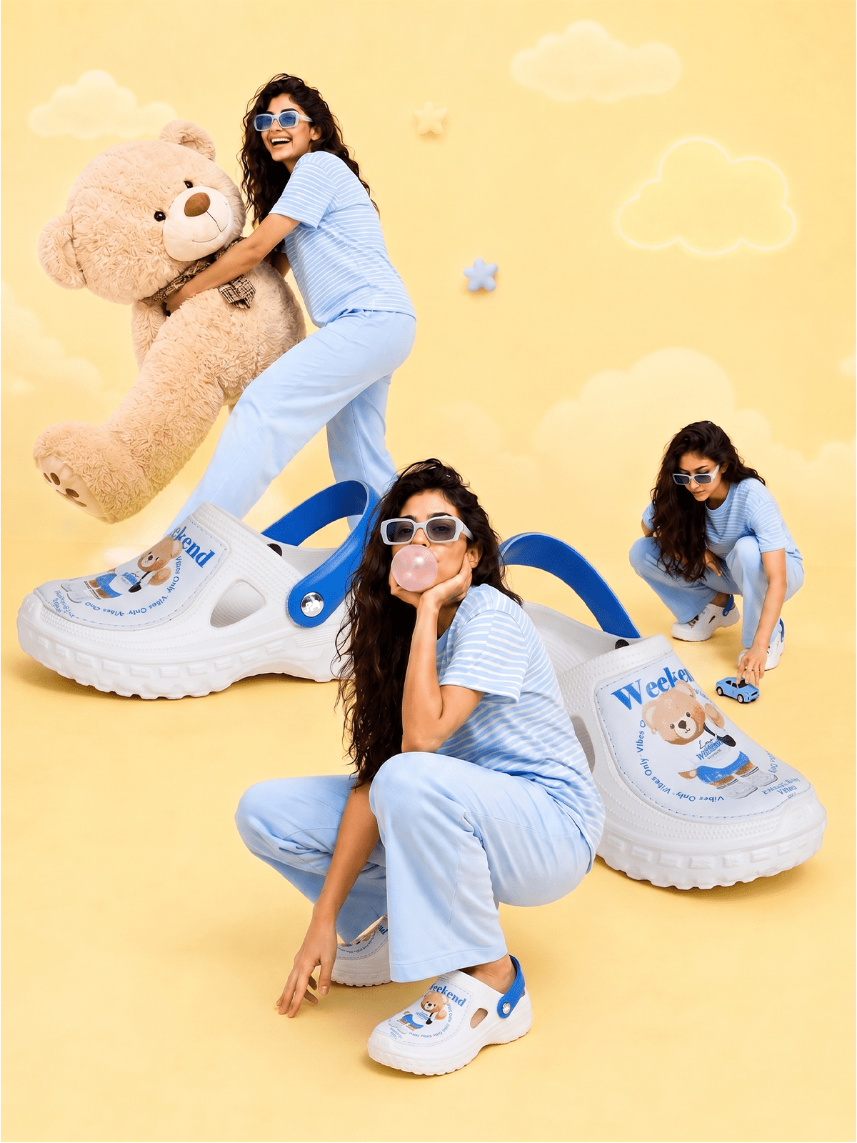 SOLA Weekend Vibes Teddy Clogs for Women - Solaworld.in